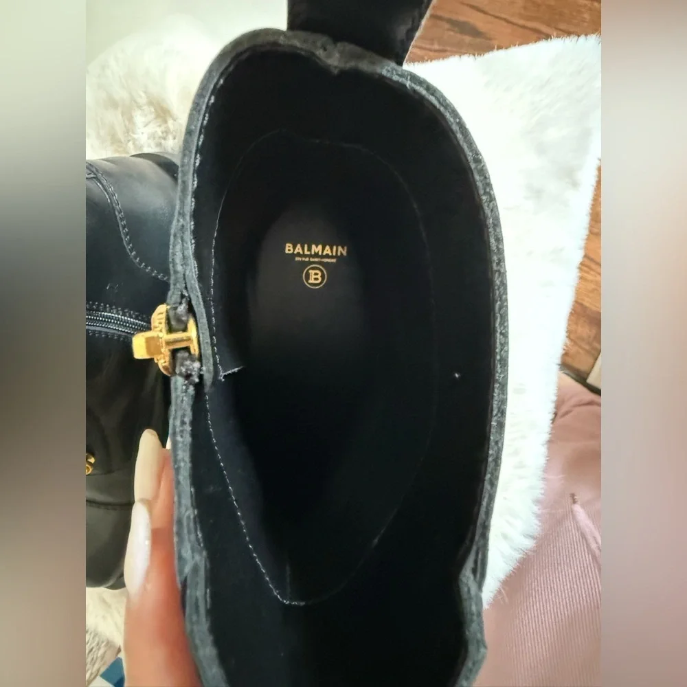*SOLD somewhere else* BALMAIN RANGER BOOT ARMY CALFSKIN - Picture 8 of 9